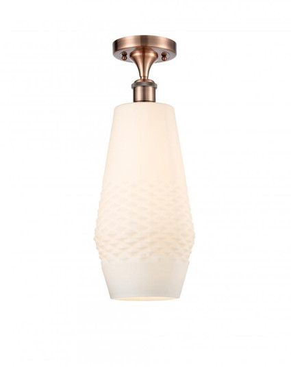 Windham - 1 Light - 7 inch - Antique Copper - Semi-Flush Mount (3442|516-1C-AC-G681-7)