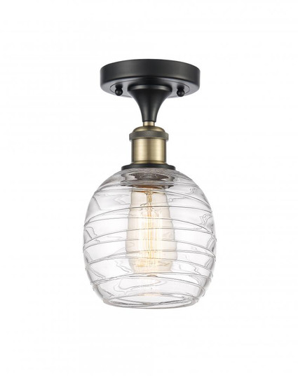 Belfast - 1 Light - 6 inch - Black Antique Brass - Semi-Flush Mount (3442|516-1C-BAB-G1013)