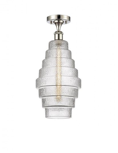 Cascade - 1 Light - 8 inch - Polished Nickel - Semi-Flush Mount (3442|516-1C-PN-G672-8)