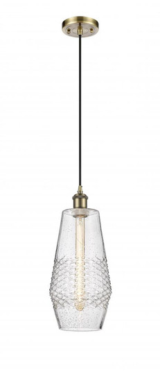 Windham - 1 Light - 7 inch - Antique Brass - Cord hung - Mini Pendant (3442|516-1P-AB-G684-7)