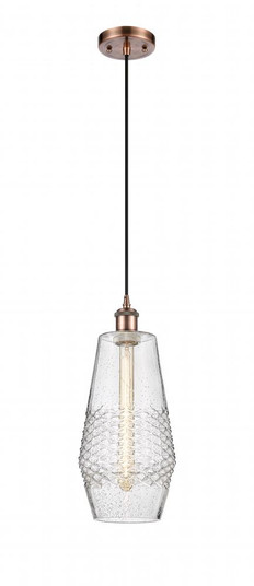 Windham - 1 Light - 7 inch - Antique Copper - Cord hung - Mini Pendant (3442|516-1P-AC-G684-7-LED)