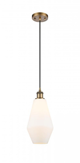 Cindyrella - 1 Light - 7 inch - Brushed Brass - Cord hung - Mini Pendant (3442|516-1P-BB-G651-7)