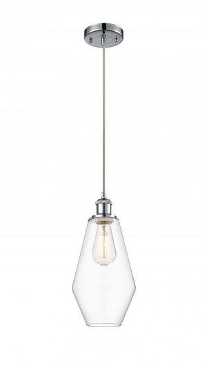 Cindyrella - 1 Light - 7 inch - Polished Chrome - Cord hung - Mini Pendant (3442|516-1P-PC-G652-7)