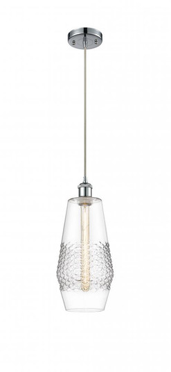 Windham - 1 Light - 7 inch - Polished Chrome - Cord hung - Mini Pendant (3442|516-1P-PC-G682-7-LED)