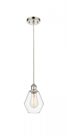 Cindyrella - 1 Light - 6 inch - Polished Nickel - Cord hung - Mini Pendant (3442|516-1P-PN-G652-6)