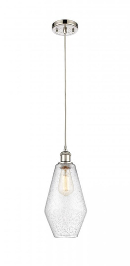 Cindyrella - 1 Light - 7 inch - Polished Nickel - Cord hung - Mini Pendant (3442|516-1P-PN-G654-7)