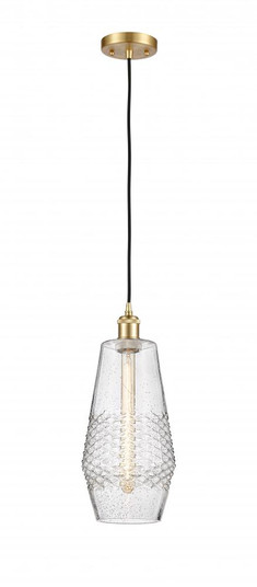 Windham - 1 Light - 7 inch - Satin Gold - Cord hung - Mini Pendant (3442|516-1P-SG-G684-7)