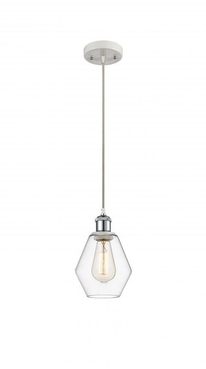 Cindyrella - 1 Light - 6 inch - White Polished Chrome - Cord hung - Mini Pendant (3442|516-1P-WPC-G652-6)