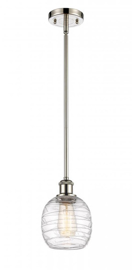 Belfast - 1 Light - 6 inch - Polished Nickel - Mini Pendant (3442|516-1S-PN-G1013)