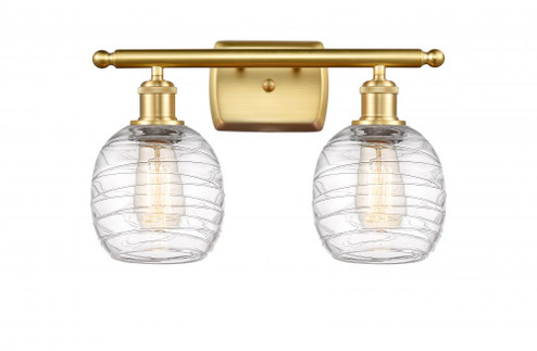 Belfast - 2 Light - 16 inch - Satin Gold - Bath Vanity Light (3442|516-2W-SG-G1013)