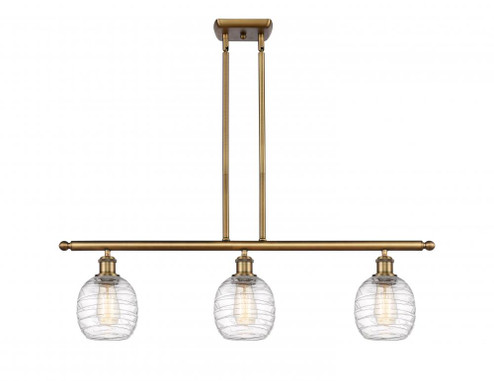 Belfast - 3 Light - 36 inch - Brushed Brass - Cord hung - Island Light (3442|516-3I-BB-G1013)