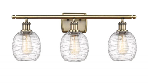 Belfast - 3 Light - 26 inch - Antique Brass - Bath Vanity Light (3442|516-3W-AB-G1013-LED)