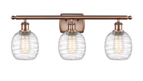 Belfast - 3 Light - 26 inch - Antique Copper - Bath Vanity Light (3442|516-3W-AC-G1013-LED)
