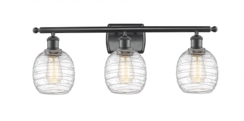 Belfast - 3 Light - 26 inch - Matte Black - Bath Vanity Light (3442|516-3W-BK-G1013)