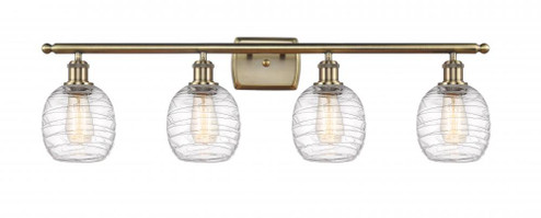 Belfast - 4 Light - 36 inch - Antique Brass - Bath Vanity Light (3442|516-4W-AB-G1013-LED)