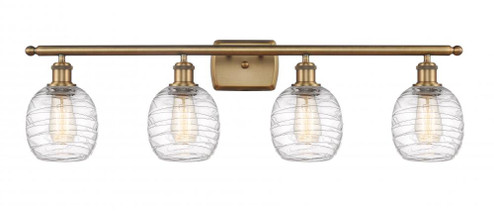 Belfast - 4 Light - 36 inch - Brushed Brass - Bath Vanity Light (3442|516-4W-BB-G1013-LED)