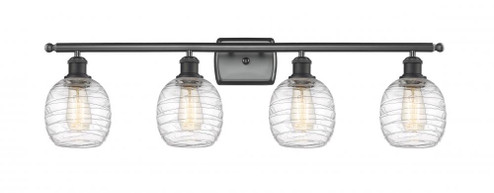 Belfast - 4 Light - 36 inch - Matte Black - Bath Vanity Light (3442|516-4W-BK-G1013-LED)