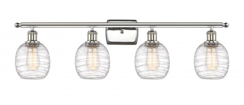Belfast - 4 Light - 36 inch - Polished Nickel - Bath Vanity Light (3442|516-4W-PN-G1013)