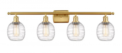 Belfast - 4 Light - 36 inch - Satin Gold - Bath Vanity Light (3442|516-4W-SG-G1013-LED)