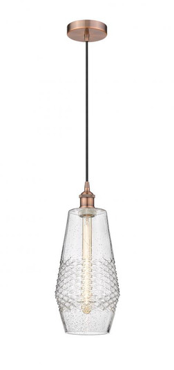 Windham - 1 Light - 7 inch - Antique Copper - Cord hung - Mini Pendant (3442|616-1P-AC-G684-7)