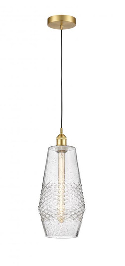 Windham - 1 Light - 7 inch - Satin Gold - Cord hung - Mini Pendant (3442|616-1P-SG-G684-7)
