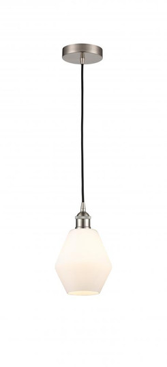 Cindyrella - 1 Light - 6 inch - Brushed Satin Nickel - Cord hung - Mini Pendant (3442|616-1P-SN-G651-6-LED)