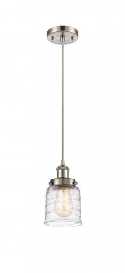 Bell - 1 Light - 5 inch - Brushed Satin Nickel - Cord hung - Mini Pendant (3442|916-1P-SN-G513-LED)