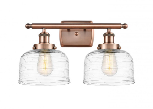 Bell - 2 Light - 18 inch - Antique Copper - Bath Vanity Light (3442|916-2W-AC-G713-LED)
