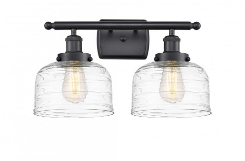 Bell - 2 Light - 18 inch - Matte Black - Bath Vanity Light (3442|916-2W-BK-G713-LED)