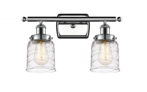 Bell - 2 Light - 16 inch - Polished Chrome - Bath Vanity Light (3442|916-2W-PC-G513-LED)