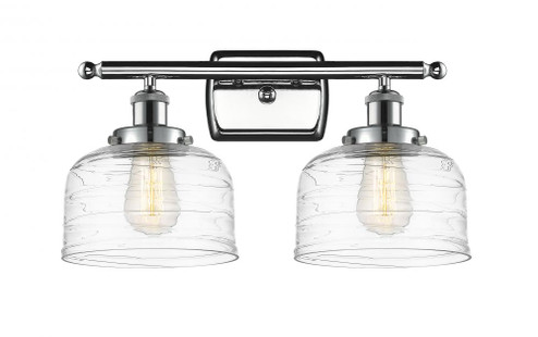 Bell - 2 Light - 18 inch - Polished Chrome - Bath Vanity Light (3442|916-2W-PC-G713-LED)