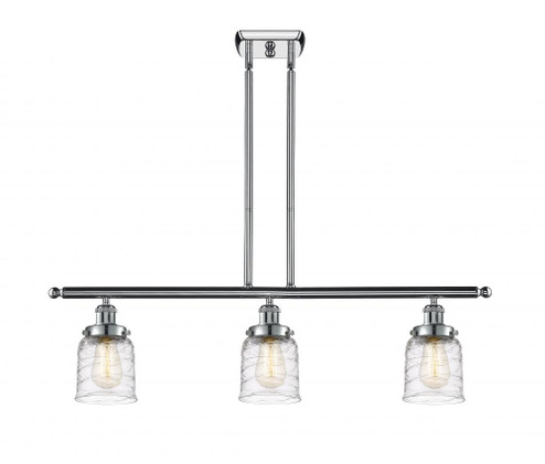 Bell - 3 Light - 36 inch - Polished Chrome - Stem Hung - Island Light (3442|916-3I-PC-G513)
