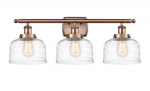 Bell - 3 Light - 28 inch - Antique Copper - Bath Vanity Light (3442|916-3W-AC-G713-LED)