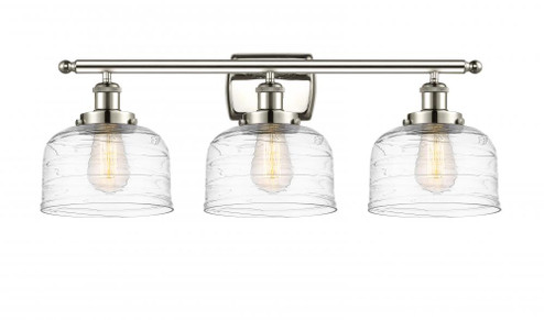Bell - 3 Light - 28 inch - Polished Nickel - Bath Vanity Light (3442|916-3W-PN-G713)