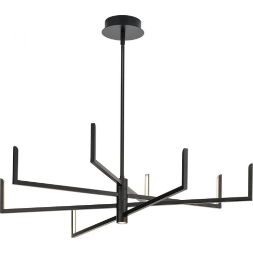 Pivot LED Collection Modern Textured Black Chandelier with Downlight (149|P400261-031-30)