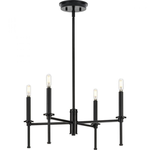 Elara Collection Four-Light New Traditional Matte Black  Chandelier Light (149|P400293-31M)