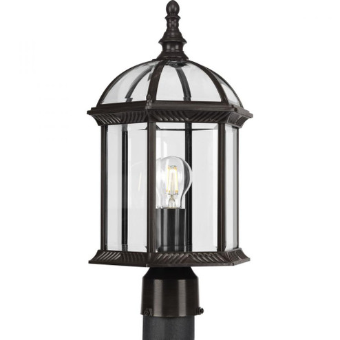 Dillard Collection One-Light Traditional Antique Bronze Clear Glass Outdoor Post Light (149|P540099-020)