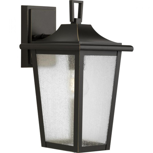 Padgett Collection One-Light Transitional Antique Bronze Clear Seeded Glass Outdoor Wall Lantern (149|P560308-020)