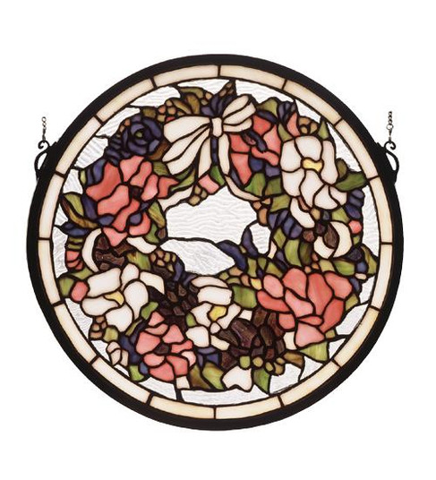 15''W X 15''H Wreath Stained Glass Window (96|79836)