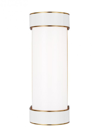 Monroe contemporary indoor dimmable small 1-light vanity in a burnished brass finish with clear glas (7725|KSW1051BBSGW)