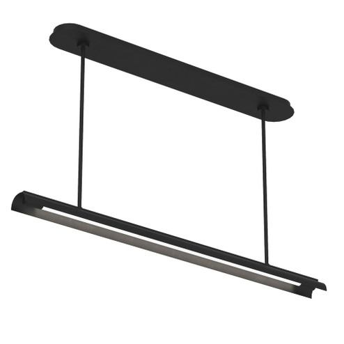 Carson One Light Linear Chandelier (7725|KC1091MBK)
