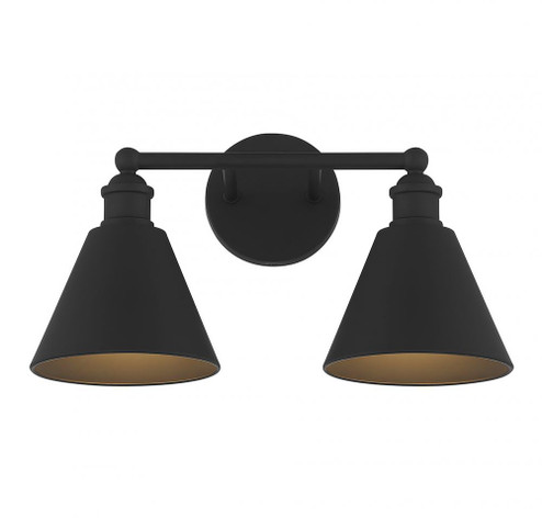 2-Light Bathroom Vanity Light in Matte Black (8483|M80063MBK)