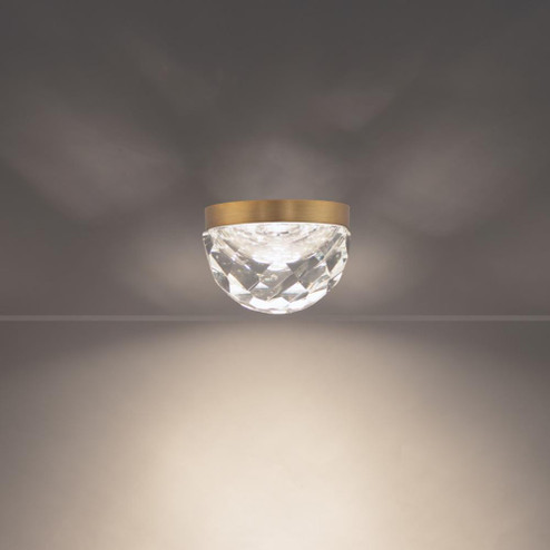 CASCADE 6IN CRYSTAL FLUSH MOUNT 3500K (3612|FM-41706-AB)