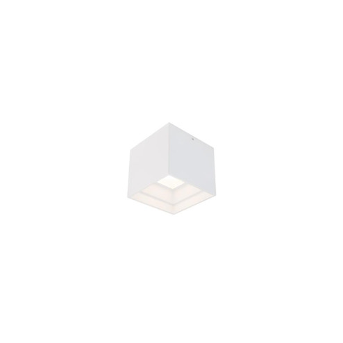 KUBE 5IN OUTDOOR FLUSH MOUNT 3CCT 3500K (3612|FM-W62205-35-WT)