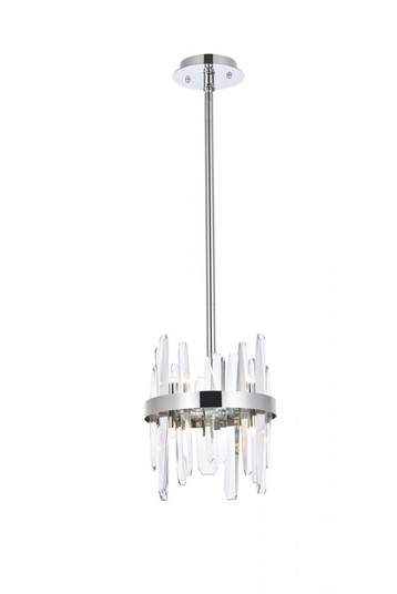 Serena 10 inch crystal round pendant in chrome (758|2200D10C)