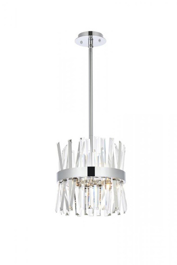 Serephina 12 Inch Crystal Round Pendant Light in Chrome (758|6200D12C)