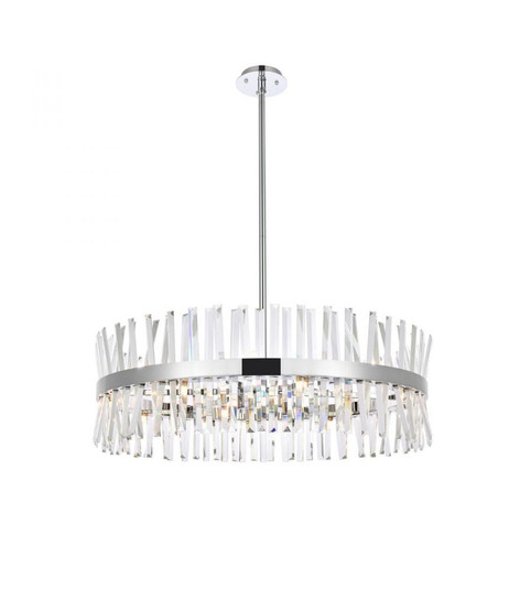 Serephina 36 inch crystal round chandelier light in chrome (758|6200D36C)