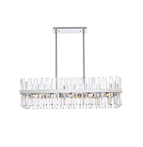 Serephina 42 inch crystal rectangle chandelier light in chrome (758|6200G42C)