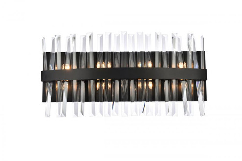 Serephina 24 Inch Crystal Bath Sconce in Black (758|6200W24BK)