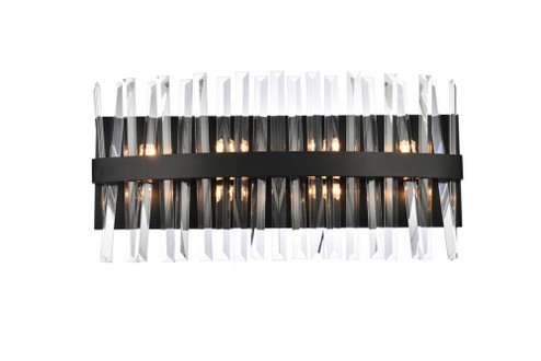Serephina 24 inch crystal bath sconce in black (758|6200W24BK)